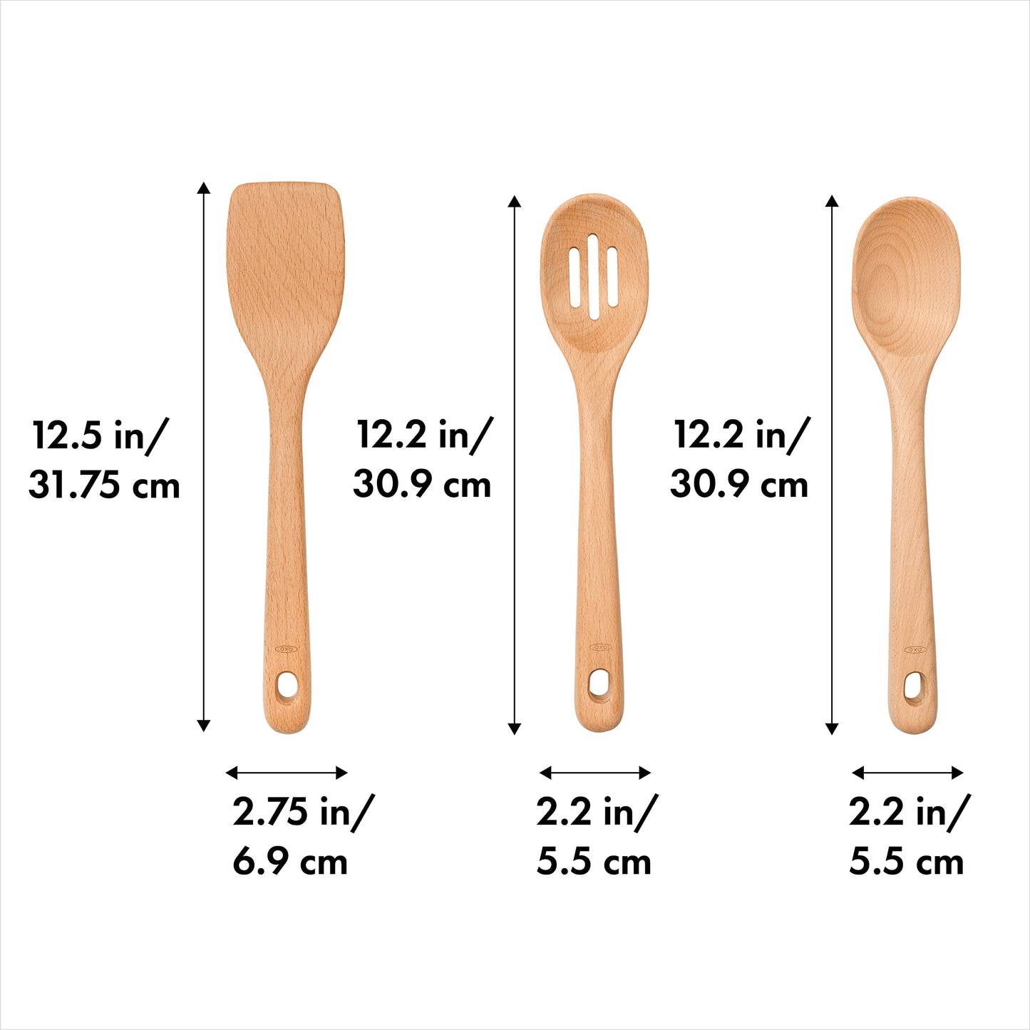 OXO Good Grips 3- Piece Wooden Utensil Set - WoodArtSupply