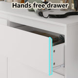 Furniouse Modern 9 Large Storage Drawers Dresser for Clothes Organizer, White Modern Chest of Drawers for Closet,63" Long Drawer Organizer Cabinet for Bedroom,Living Room,Entryway,Hallway Furniouse
