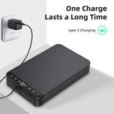 KENRONE Portable Safe Box,Biometric Gun Safe for Handgun,Fingerprint Cabinet Boxes with Keys and Password to Quick Unlock,Safe Case for Guns Nightstand Travel Carry-on KENRONE