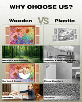 Jigsaw Puzzle Board Table with Drawers and Cover, 1000 Piece Wooden Puzzle Easel, 30''x22'' Portable Tilting Puzzle Plateau for Adults and Children, Translucent Cover XIJ