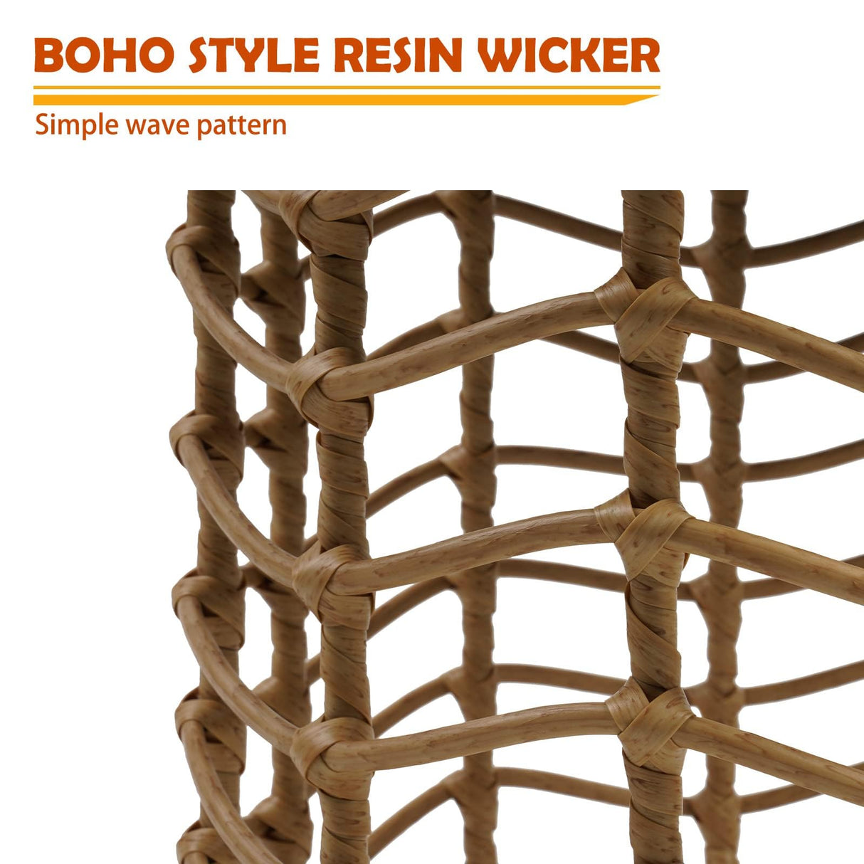 Solar Yard Boho Solar Nesting Tables with Built-in Lights - Set of 2, Weather-Resistant Wicker for Patio, Porch, Garden, Perfect Side Table for Outdoor Living, Natural & Stylish Design Solar Yard