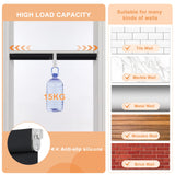 Persilux 100% Blackout Roller Shades, No Tools No Drill Cordless Blinds for Windows, Thermal Insulated UV Protection Privacy Window Shades for Bedroom Home Office Living Room (Black, 22" W x 72" H) Persilux