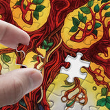 Tree of Life Puzzles for Adults 1000 Pieces, Mandala Tree Jigsaw Puzzles, Nature Plant Round Puzzles, Hard Challenging Puzzles PPuzzling
