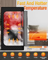 KASUE Upgraded Infrared Sauna Box for Relaxation,Detoxification,Portable Steam Sauna for Home with XL Steamer,Folding Chair,Multiple Layered Full Body Sauna Tent for Spa,Indoor,Outdoor,Gym-Black KASUE