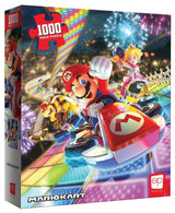 Mario Kart “Rainbow Road” 1,000 Piece Jigsaw Puzzle | Collectible Super Mario Puzzle Artwork Featuring Mario, Princess Peach, and Bowser | Officially-Licensed Nintendo Puzzle & Merchandise USAOPOLY