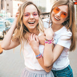 PAXCOO 488Pcs String Bracelet Making Kit, Friendship Bracelet String Kit with 50 Skeins Embroidery Floss Cross Stitch Thread, 400Pcs Friendship Bracelet Beads, 37Pcs Embroidery Tools PAXCOO