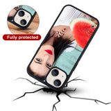 Weewooday 6 Pieces Sublimation Phone Case Covers Blank DIY Printable Phone Covers Anti-Slip Shockproof Customize Heat Press Rubber Protective DIY Phone Case(Compatible with iPhone 11) Black Weewooday