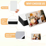 Flutesan 32 Pcs Large Sublimation Magnet Blanks Personalized Refrigerator Sublimation Blanks Include 16 Rectangle Blanks 16 Fridge Magnets for Office Kitchen Microwave Car Wall Decoration (5 x 7 Inch) Flutesan