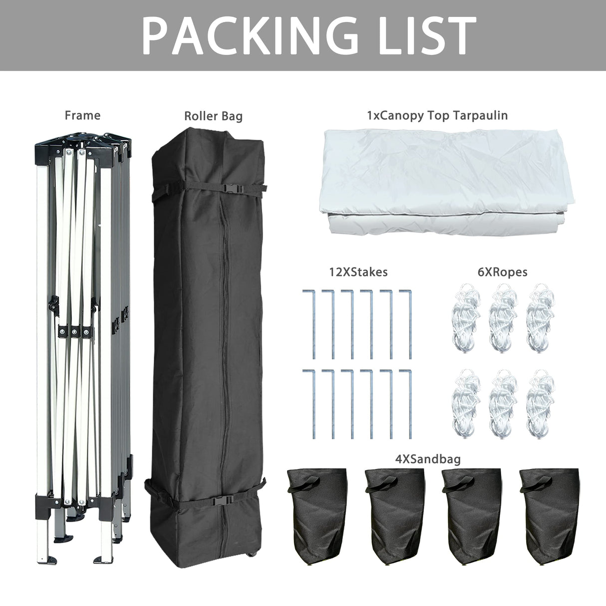 Oseasoy Pop Up Canopy Tent,10x20 ft Outdoor Commercial Instant Portable Party Gazebo Heavy Duty Beach Tent Sun Shelter with 4 Sand Bags,Bonus,Carry Bag,White Oseasoy