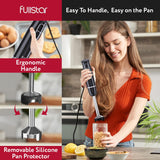Fullstar Immersion Blender Handheld - 300W Hand Blender Stick with Pan Protector, 2-Speed Emulsion Hand Blenders Immersion, Hand Mixer Electric Handheld, Stick Blender, Hand Blenders for Kitchen fullstar