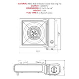 Gas One Portable Butane Camping Stove with Case: Automatic Ignition, Precise Heat Control - Camping & Tailgating and Outdoor Cooking Gas One