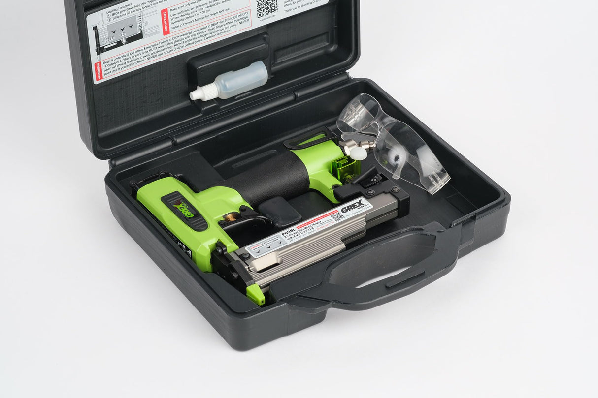 Grex P635L - 23 Ga Headless Pinner w/Auto Lock-Out & Edge Guide GREX