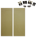 Swinging Cafe Doors Unprimed Barn Doors, 3/4" Thick Saloon Door Swing, British Brace, Oil Rubbed Bronze Finish, Unfinished Solid Door with Strong Door Joints, Pre-Sanded Wood Door, (36"x42") Swinging Café Doors