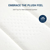 Avenco 10 Inch Queen Mattress, Hybrid Mattress in a Box with Independent Spring, Soft and Comfort Medium Firm Queen Size Mattress, Edge Support, Pressure Relief, Back Pain Relief, CertiPUR-US. Avenco