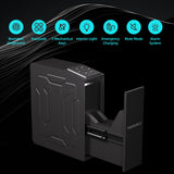 PINEWORLD Gun Safe For Handgun, Biometric Slider Bedside Handgun Safe, Pistol Lock Case for Nightstand,Sliding Door Hand Gun Safe for Pistol -with 3 Quick Access Fingerprint, PIN Code, KEY PINEWORLD