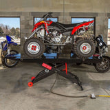 Black Widow Extra-Wide Pneumatic ProLift ATV Scissor Lift Table, 1,500 lb. Capacity, 31.25" Maximum Lift Height Black Widow