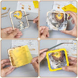 SECOGM 3D Wooden Puzzle Nightlight - 3D Wooden Puzzles for Adults(River & Sunset), Creative DIY Gift for Women Men, Wooden Puzzle Night Light Kit with LED Crafts for Adults SECOGM