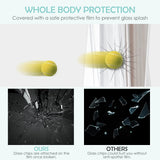 Tangkula Full Length Floor Mirror with Stand, Full Body Mirror with Solid Wood Frame, Standing Hanging or Leaning Dressing Mirror for Home Office, 63” x 14.5” Tangkula