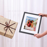 Vittanly 11x14 Picture Frame, Display Pictures 8x10 with Mat or 11x14 without Mat, Photo Frame for Wall or Table Top Display, Black, 1 Pack Vittanly