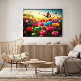 HUADADA Jigsaw Puzzles for Adults 1000 Piece Jigsaw Puzzles for Adults Challenging Game Butterfly Puzzle with Letters on Back（Butterfly and Flower） HUADADA