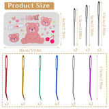 18 Pieces Yarn Needle,Tapestry Needle Bent Embroidery Needles Bent Tip Needles,Large-Eye Blunt Needles with Random Box for Knitting Crochet (Random Color) UOOU