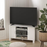 Furinno Econ Stand Entertainment Center, 50-Inch TV, White Furinno