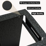 Center Console Safe Vault - KEREN Console Gun Safe Box Compatible with Rivian R1S 2021-2025 and Rivian R1T 2021-2025, Fingerprint Lock with Key KEREN