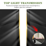 Domi 8x10FT Outdoor Resin Storage Shed with Transparent Windows & Louvered Vents, Plastic Tool Shed with Double Lockable Doors & Gable Roof, Outside Garden Shed for Backyard, Patio, Lawn, Grey domi outdoor living