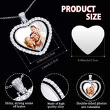 Hicarer 24 Pcs Sublimation Rhinestone Trays Pendant Set Including 8 Heart Shape Double Sided Blank Pendant Charms with 16 Sublimation Blank Discs for Necklaces Chains Jewelry Making Charms (White K) Hicarer
