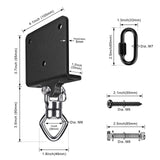 SELEWARE Punching Bag Hanger with Bearings Heavy Bag Beam Mount Hardware 360° Rotation Boxing Bag Hanger I Beam Heavy Bag Hanger Beam Mount Hooks with Carabiner for Hanging Heavy Punching Bag Sandbag SELEWARE