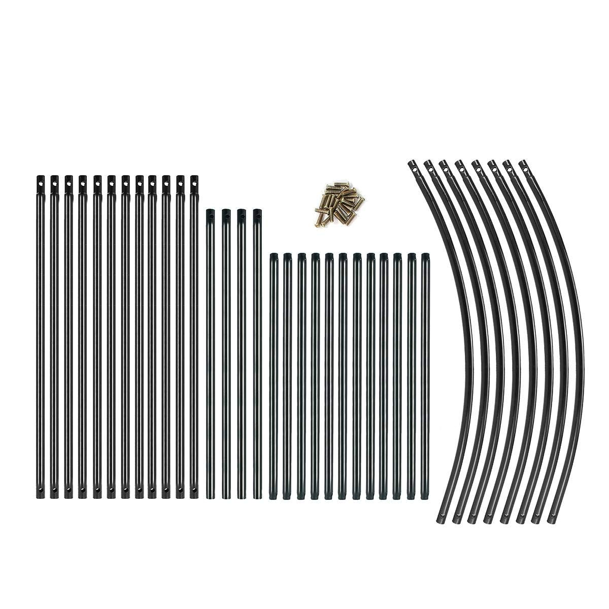 Garden Arch Trellis for Climbing Plants Rose Thicken Metal Wedding Arches Arbor Ceremony Party Outdoor Floral Decor Bronze AngJi