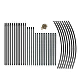 Garden Arch Trellis for Climbing Plants Rose Thicken Metal Wedding Arches Arbor Ceremony Party Outdoor Floral Decor Bronze AngJi