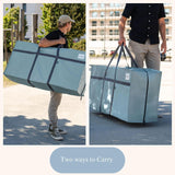 VENO 2 Pack Extra Large Moving Bags, Heavy Duty Storage, Moving Boxes, Large Storage Bins with Lids Alternative for College, Christmas Tree, Packing Supplies Essentials (Light Blue Matte, 2 Pack) VENO
