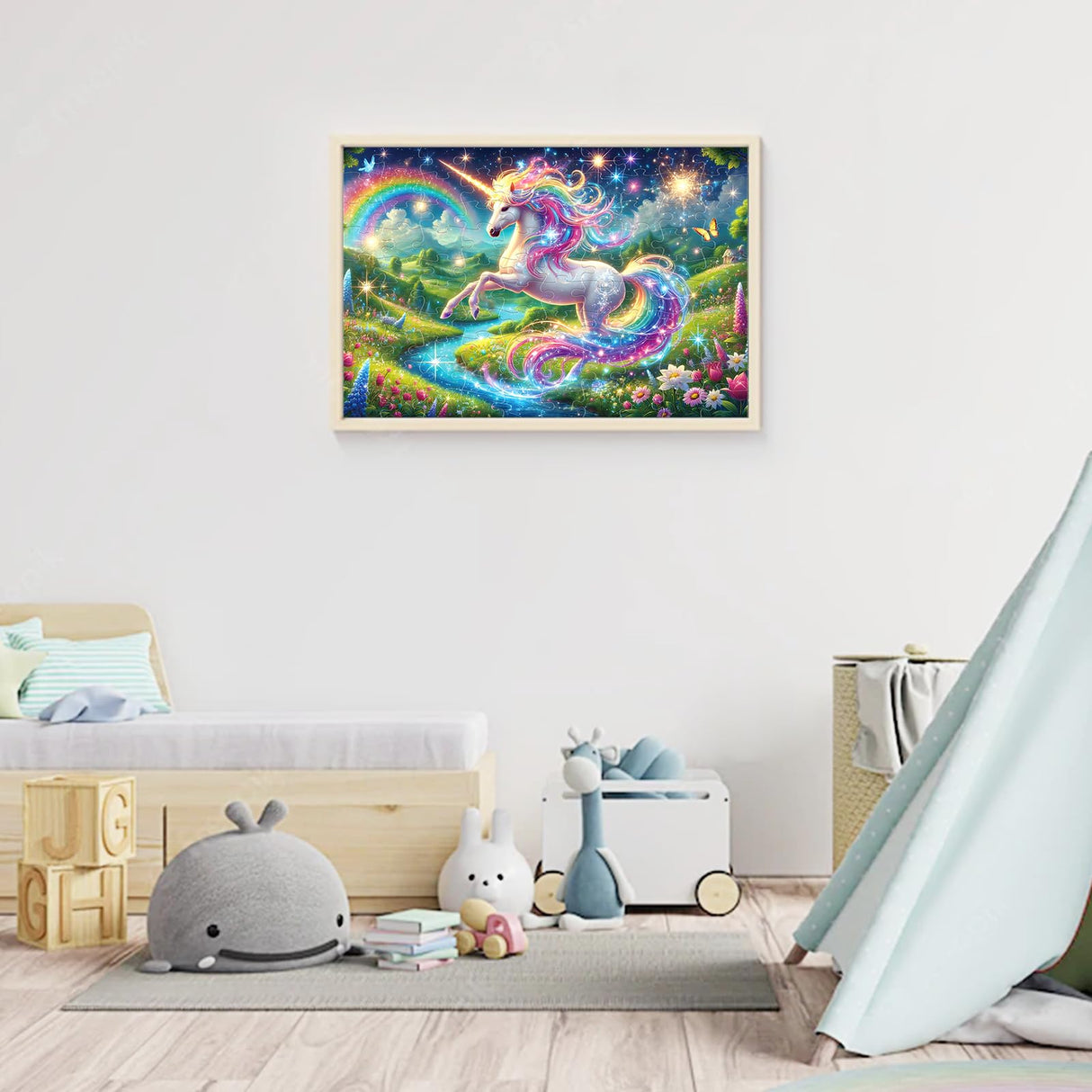 100 Piece Puzzles Raibow Unicorn Puzzle for Kids Ages 4-8 8-10, 100 Piece Jigsaw Puzzle for Adults Toddler Children Learning Educational Puzzles Toys Birthday Gifts for Girls Boys NeveSono