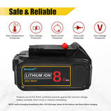Bonacell 2Pack 8000mAh Lithium Replacement for Dewalt 20V MAX Battery DCB206 DCB204 DCB200 DCB180 DCB181 DCD/DCF/DCG Series Bonacell