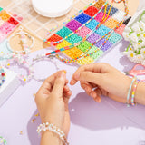 Goldwise Friendship Bracelet Kit for Girls, 16000 pcs with Seed Beads (2/3/4mm), Clay Beads, 7 Styles Letter Beads (A-Z), Variety of Charms, DIY Jewelry Making Crafts, Kids Toy for Ages 6+ Goldwise