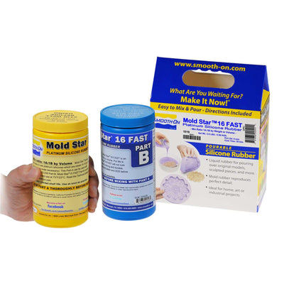 Smooth-On Mold Star™ 16 Fast Platinum Silicone Rubber, Silicone Mold Making Kit - Pint Unit