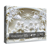 3D Nativity Scene Sculpture Puzzles for Adults 1000 Pieces, Christian Jesus Religious Bible Jigsaw Puzzles, Faith Catholic Cross Puzzle BBOLDIN