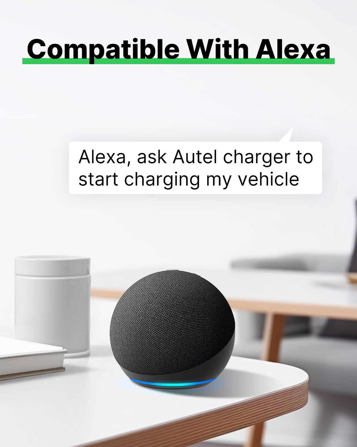 Autel Home Level 2 EV Charger up to 40Amp, 240V, Indoor/Outdoor Fast Electric Vehicle Charging Station with Flexible 25-Foot Cable, NEMA 14-50 Plug, Dark Gray Autel