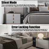 PATRON Gun Safe for Handgun, Biometric Gun Safe Box for Pistols，Hidden Wall or Desk Mounted Fingerprint safes for nightstand,Bedside,Truck，Electronic Quick Access Shotgun Safe Box PATRON