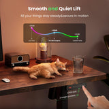 SIAGO Electric Standing Desk Adjustable - 48 x 24 Inch Sit Stand up Desk with Cable Management - 3 Memory Preset Adjustable Height Desk Computer Home Office Desk SIAGO