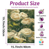 Yunruily Flower Paint by Number Kits for Adults-Flowers Paint by Number for Adults Beginner,White Flower Painting by Numbers on Canvas Gifts Home Wall Decor,16x20 Inch Yunruily