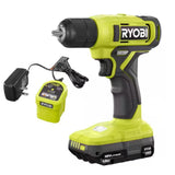 Buho Household Tool Kit Accessory Bundle - Ryobi 18V Cordless Drill Driver 1.5 Ah Battery Charger Hand Tools Drill Bits Tool Bag Holster Pouch Flashlight Buho