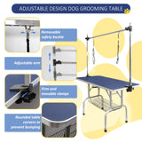 ROOMTEC 46" Dog Grooming Table,Foldable Home Pet Bathing Station with Adjustable Height Arm/Noose/Mesh Tray ROOMTEC