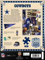 MasterPieces Game Day 500 Piece Jigsaw Puzzle for Adults - NFL Dallas Cowboys Locker Room - 15"x21" Masterpieces