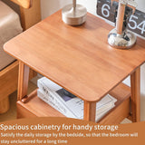 JIKUGO Nightstand with Drawers and Storage Shelf for Bedroom Bedside Tables Small Night Stands Bed Side Table JIKUGO