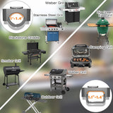 Grill Light Designed for Blackstone Griddle & Weber Grill, Valentines Day Gifts for Him, Automatic On/Off BBQ Light, Blackstone Griddle Accessories, LED Grill Lights for Outdoor Grill, Gray OATISLIFE