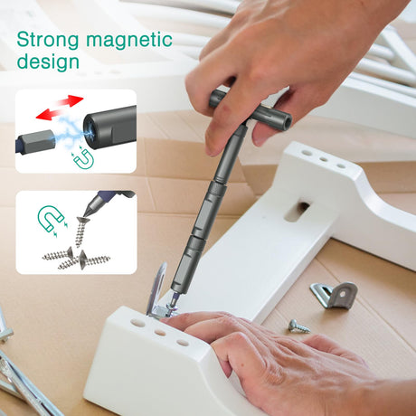 ORIA Ratchet Screwdriver Set, 42 in 1 Magnetic Repair Tool Kit with Rotatable Ratchet Handle, 40 PCS Magnetic Precision Bits, Storage Case for Home Appliances ORIA