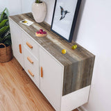 Emvency Farmhouse Table Runner, Abstract Grey and Dark Brown Art Painting for Kitchen Coffee Table Family Dinners Holiday Parties Wedding Events Decor(13x60 inch) Emvency