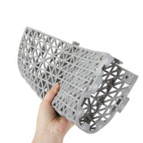 12 Pack 12" x 12" Interlocking Rubber Bathroom Flooring Tiles Non-Slip Splicing Waterproof Mat Modular Interlocking Cushion Mat for Drain, Deck, Pool, Patio, Balcony, Shower, Kitchen, Yard (Gray) FengWu